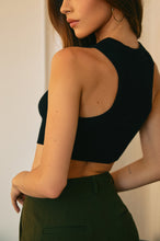 Load image into Gallery viewer, Black Ribbed Tank Top
