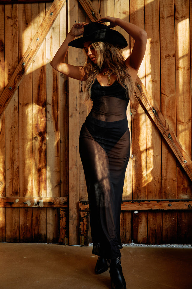 Load image into Gallery viewer, See Through Slip Dress
