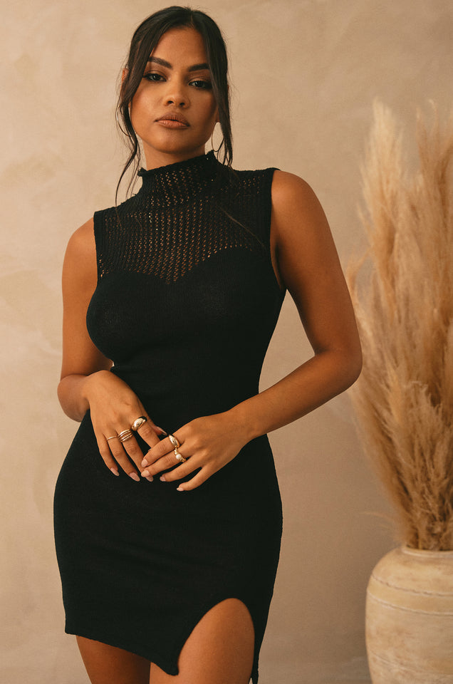 Load image into Gallery viewer, Black Summer Cover Up Dress
