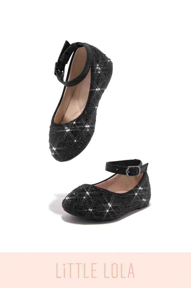 Load image into Gallery viewer, Black Flats With Padded Insole For Extra Comfort 
