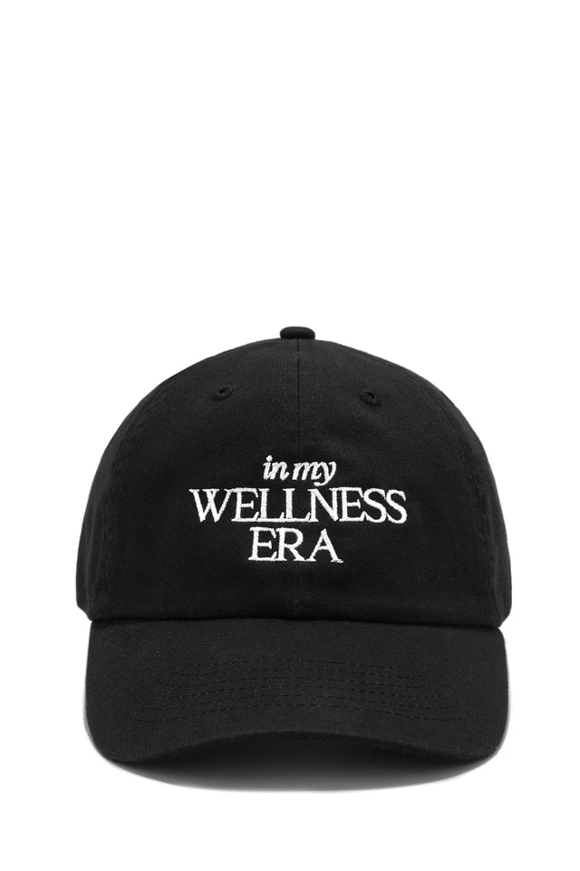 Load image into Gallery viewer, Black Baseball Cap with White Text
