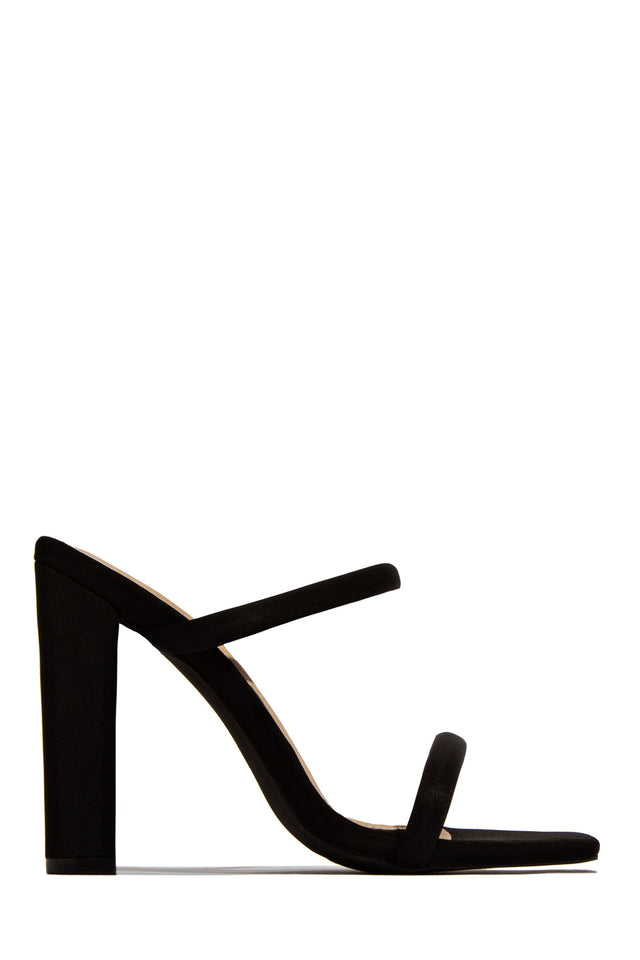 Load image into Gallery viewer, Her Desire Block High Heel Mules - Black

