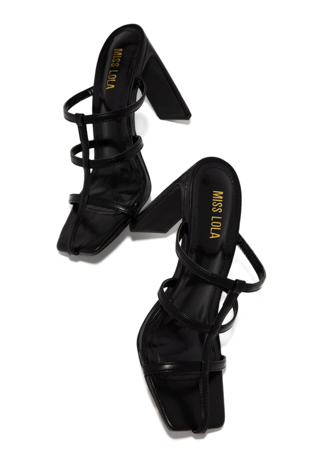 Load image into Gallery viewer, Black Caged Heel 
