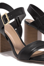 Load image into Gallery viewer, Black Short Heel With One Strap 
