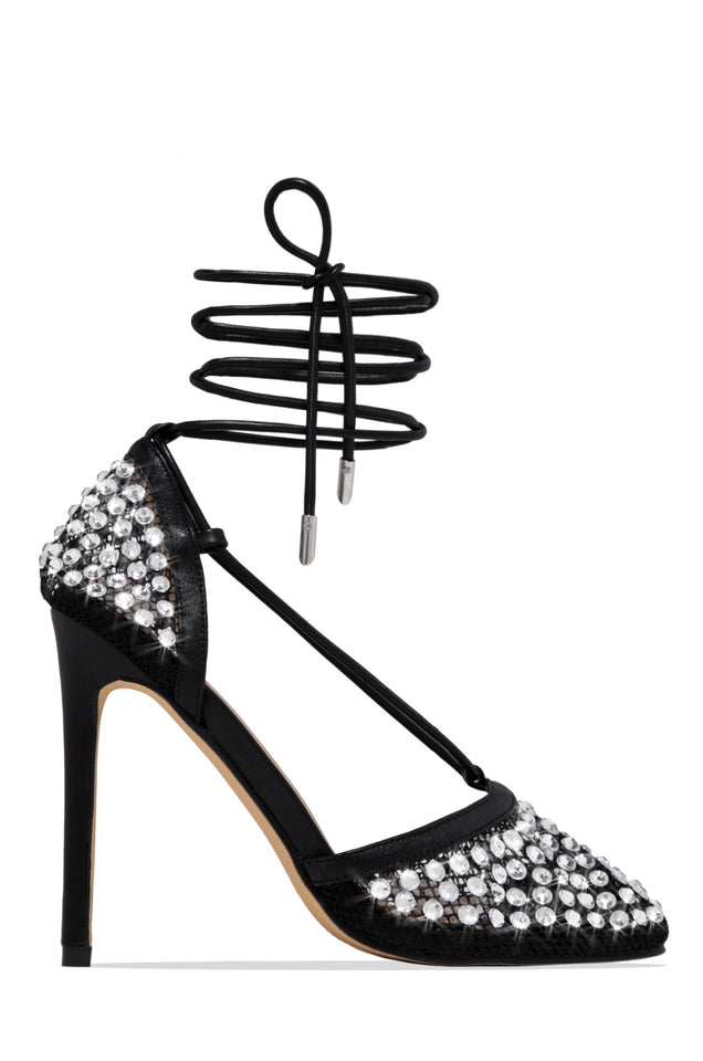 Load image into Gallery viewer, black strappy heel 
