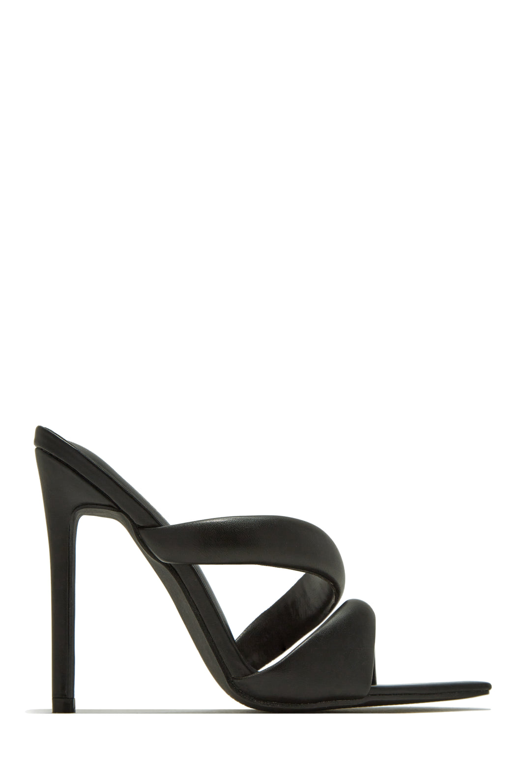 Black High Heel Mules