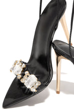 Load image into Gallery viewer, Black Embellished Heels 
