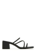 Load image into Gallery viewer, Black Mid Heel Mules
