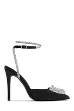 Load image into Gallery viewer, Black Heels with Embellished Detailing
