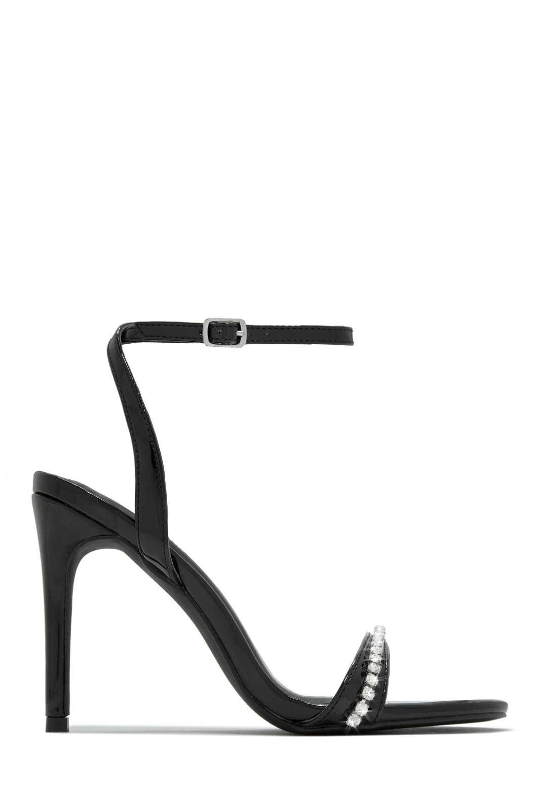 Black Embellished High Heels