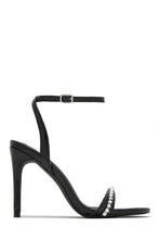 Load image into Gallery viewer, Black Single Sole Embellished High Heels
