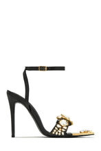 Load image into Gallery viewer, Black Embellished High Heels
