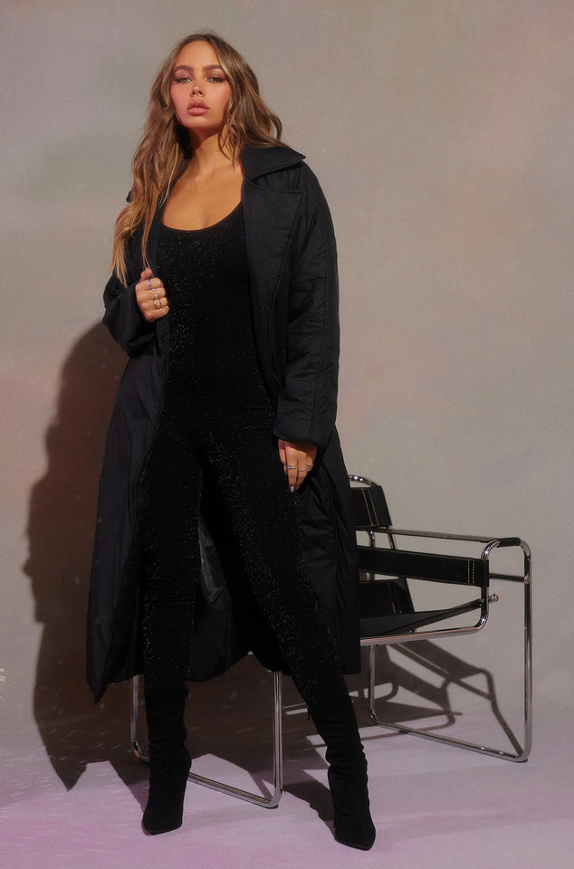 Load image into Gallery viewer, Black Nylon Coat
