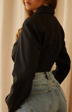 Load image into Gallery viewer, Black Blazer Top
