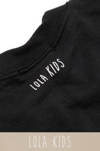 Load image into Gallery viewer, Daddy&#39;s Motivation Varsity Kids Crewneck Sweatshirt - Black
