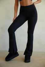 Load image into Gallery viewer, Black High Waist Flare Pant
