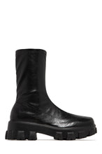 Load image into Gallery viewer, Black Pu Boots 

