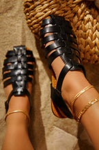 Load image into Gallery viewer, Black Caged Sandals
