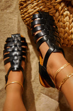 Load image into Gallery viewer, Black Gladiator Sandals
