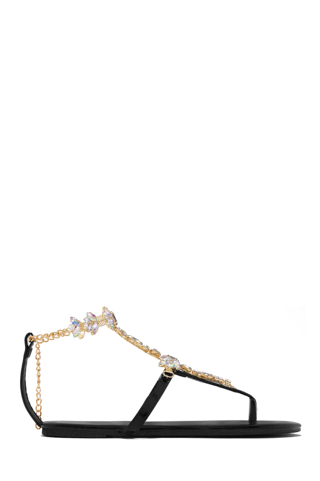 Load image into Gallery viewer, Black Embellished Sandals
