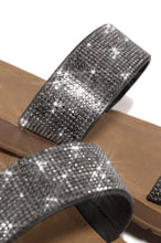 Load image into Gallery viewer, Black Embellished Slip On Sandals
