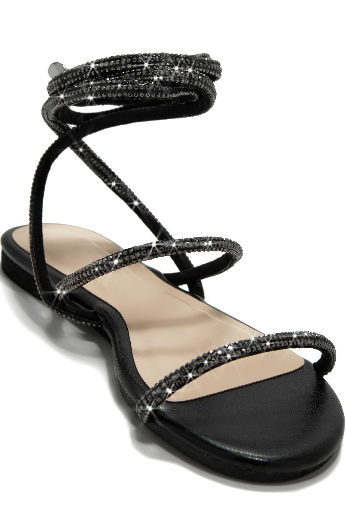 Miss Lola Summers In Tulum Black Women s Embellished Lace Up