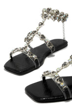 Load image into Gallery viewer, Black Embellished Sandals
