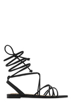 Load image into Gallery viewer, Black Lace Up Sandals
