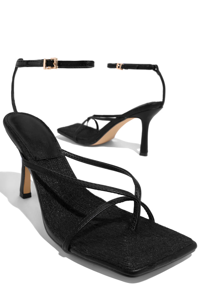 Load image into Gallery viewer, Euphoria Espadrille Heels - Black
