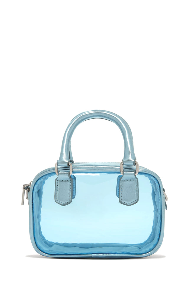Load image into Gallery viewer, Clear Blue Crossbody Handbag
