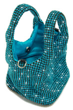 Load image into Gallery viewer, Cydni Embellished Bucket Bag - Blue
