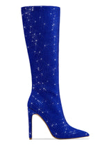 Load image into Gallery viewer, Blue Embellished Boots 
