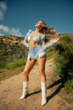 Load image into Gallery viewer, Blue Denim Coachella Outfit
