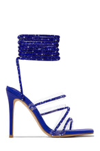 Load image into Gallery viewer, Blue  Embellished High Heels
