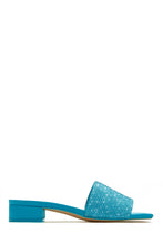 Load image into Gallery viewer, Blue Embellished Slides
