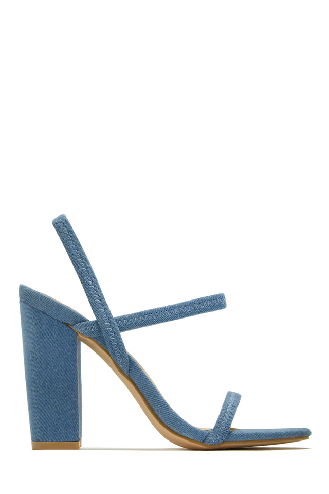 Load image into Gallery viewer, Blue Denim Heels
