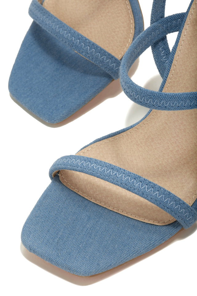 Load image into Gallery viewer, Denim Blue Single Sole Heels
