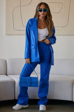 Load image into Gallery viewer, PU Blue Blazer and Pant Set sold separately 
