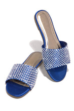 Load image into Gallery viewer, Blue Embellished Sandals 
