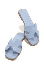 Load image into Gallery viewer, Blue Slide Sandals
