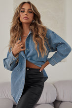 Load image into Gallery viewer, Blue Denim Long Sleeve Top
