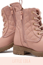 Load image into Gallery viewer, Blush Pink Lace Up Boots
