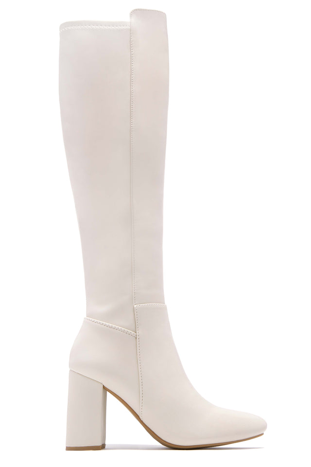 Load image into Gallery viewer, Ivory Block Heel Boot
