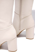 Load image into Gallery viewer, Bone Chunky Heel Boots
