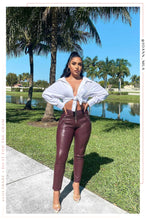 Load image into Gallery viewer, Being Chic Long Sleeve Button Up Top - White
