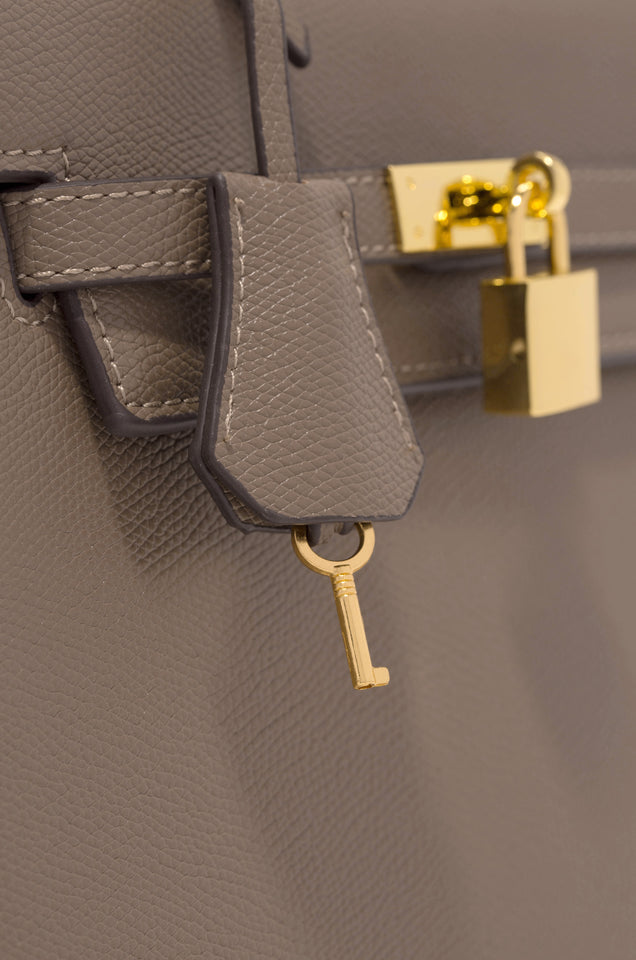 Load image into Gallery viewer, Brown Bag With Embossed Detail All Around 

