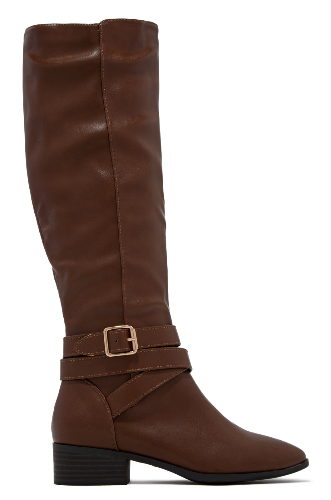 Helen Knee High Boots - Brown