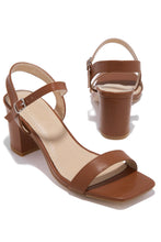Load image into Gallery viewer, Tan Chunky Heels
