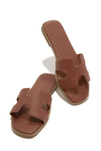 Load image into Gallery viewer, Brown Slide Sandals
