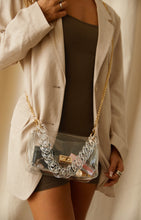 Load image into Gallery viewer, Model Wearing Clear Bag
